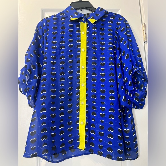 Heart pattern button down - Picture 6 of 10